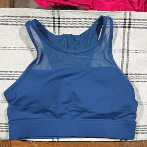 ZYIA Blue Mesh Sports Bra